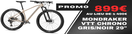 BANNIERE PROMOTIONNELLE - MONDRAKER VTT CHRONO GRIS/Noir 29"