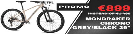 BANNIERE PROMOTIONNELLE - MONDRAKER VTT CHRONO GRIS/Noir 29"