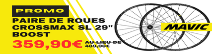 PAIRE DE ROUES CROSSMAX SL 29" BOOST