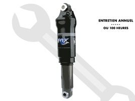 Purebike Entretien annuel ou 100 h pour Amortisseur Fox Float R, RP, CTD, DPS