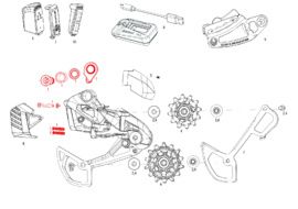 Sram Kit vis + butée pour dérailleur arrière 12v GX Eagle AXS